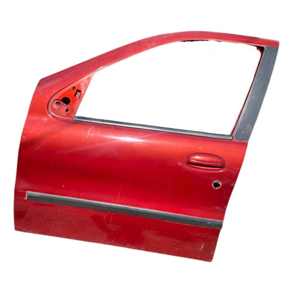 Porta Dianteira Esquerda Fiat Palio 4 Portas 1998 1999 2000 Dianteira Esquerda Vermelho
