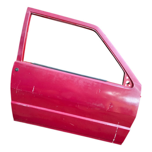 Porta Dianteira Direita Fiat Uno Elx 1988 1989 1990 1991 92 Dianteira Direita Vermelho