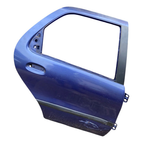 Porta Traseira Direita Fiat Palio Weekend Stile 1997 2000 03 Traseira Direito Azul
