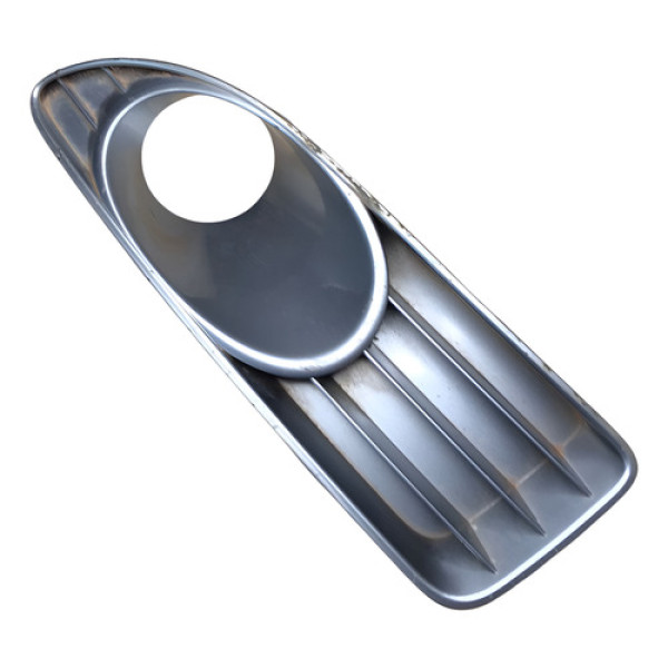 Moldura Grade Farol Milha Lado Esquerdo Fiat Linea 2012 2013 Prateado Esquerdo