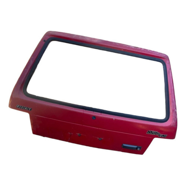 Tampa Traseira Porta Malas Fiat Uno Elx 1988 1989 1990 1991 Vermelho