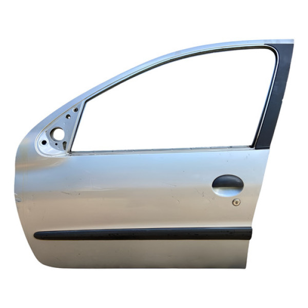Porta Dianteira Lado Esquerdo Peugeot 206 2004 2005 2006 Dianteira Esquerda Cinza