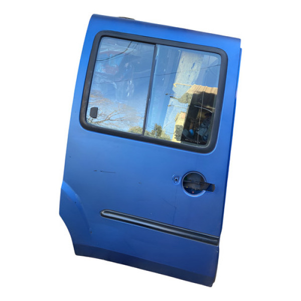 Porta Correr Lateral Direita Fiat Doblo 2004 2005 2006 2007 Traseira Direito Azul